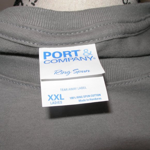 Dachshound Mom Port & Company Women's XXL T Shirt Top Gray Red Short Sleeve - Picture 4 of 8